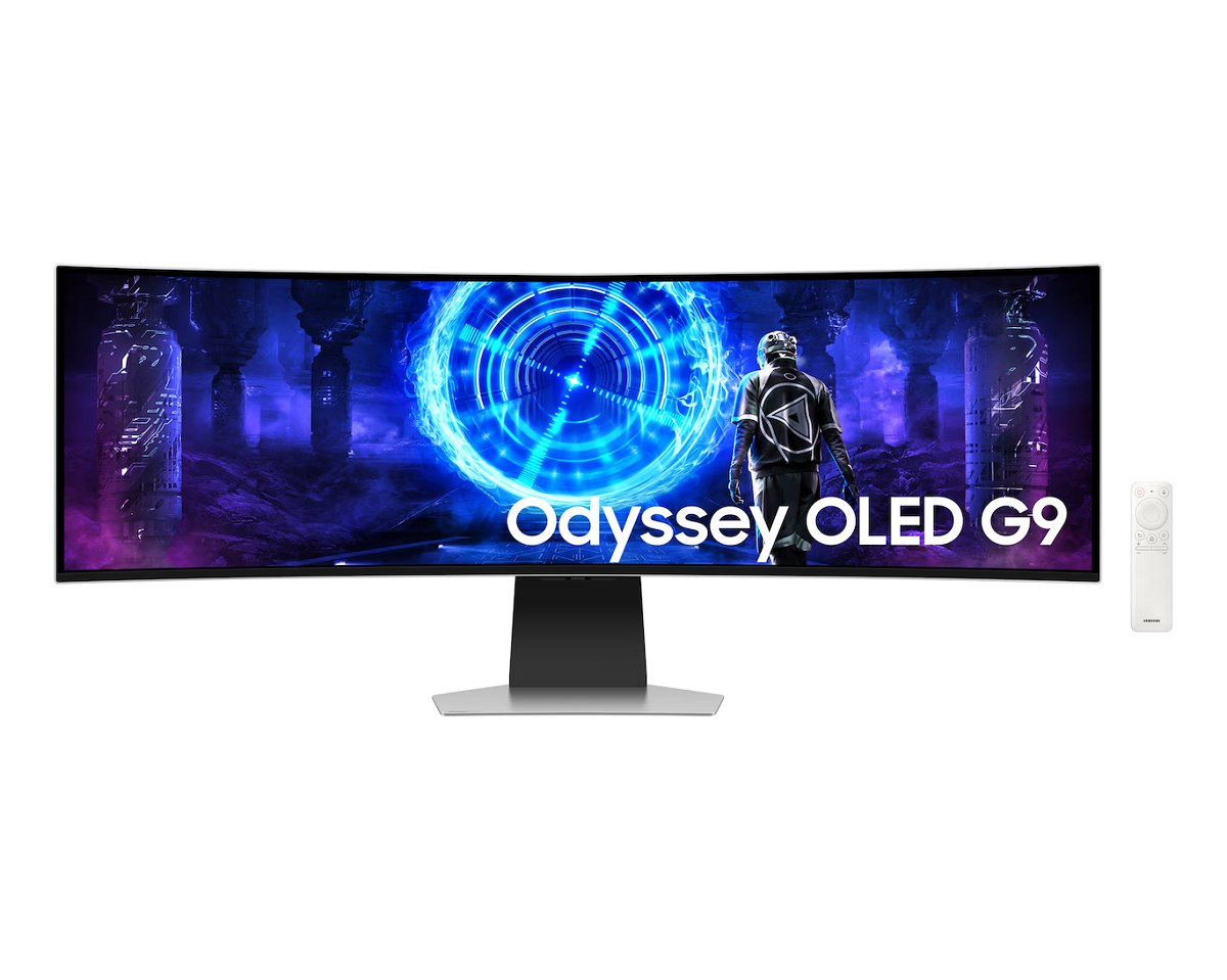 Samsung gaming monitor Odyssey OLED G9 G95SD, 49" DQHD OLED Curved 1800R, 250 cd/m2, HDR10+ Gaming, FreeSync Premium Pro, G-SYNC Compatible, 240Hz, 0.03ms GTG