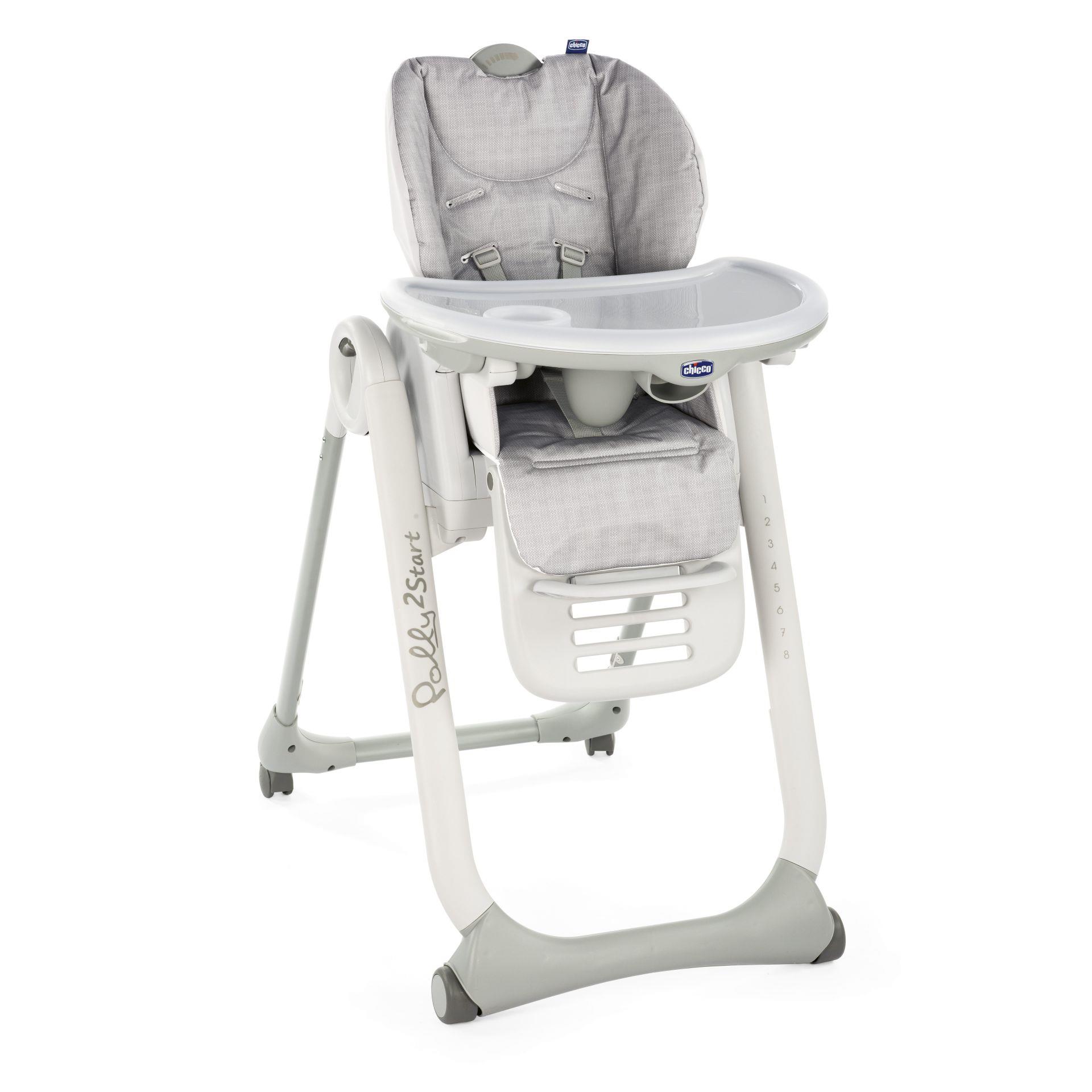 Chicco hranilica Polly 2 start, Happy Silver