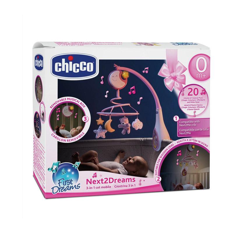 Chicco vrtuljak muzički Next2Dreams, pink