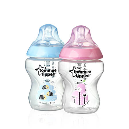 Tommee Tippee Dekorativna bočica 260 ml Roza detalji