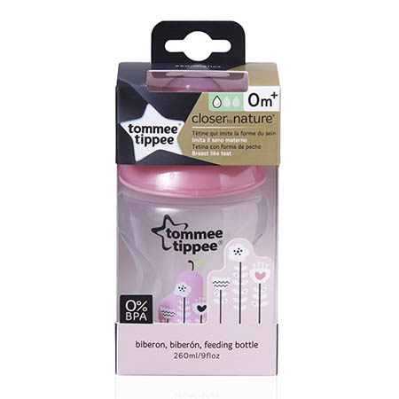 Tommee Tippee Dekorativna bočica 260 ml Roza