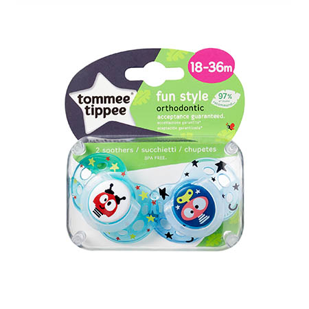 Tommee Tippee Fun silikon dude 18–36mj Plava