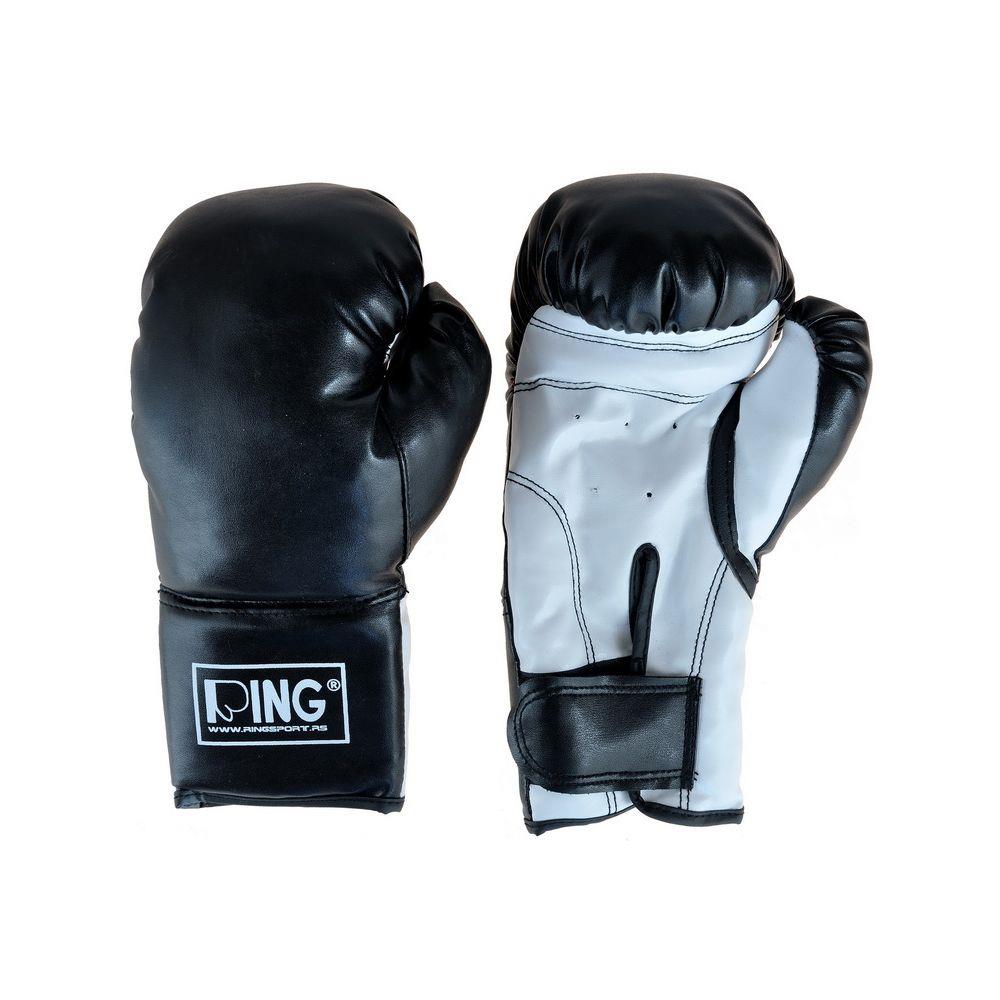RING rukavice za boks 10 OZ PVC RS 2211, crno/bijele