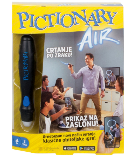 Pictionary Air društvena igra sa svjetlosnom olovkom, 8+
