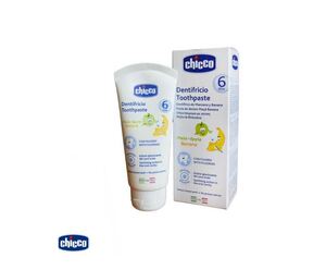 Chicco Pasta za zube, jabuka i banana,50 ml,6m+