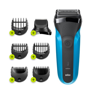 BRAUN aparat za brijanje i styler 310BT, Serija 3, Wet & Dry, Crno/plavi