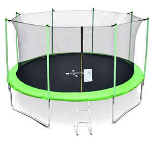 LEGONI Trampolin FUN sa zaštitnom mrežom 366cm, zeleni