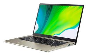 Laptop Acer Swift 1 Gold NX.A7BEX.009, 14 FHD IPS, Intel Pentium Silver N6000, 8GB RAM, 256GB PCIe NVMe SSD, Intel UHD Graphics