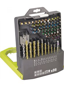 RYOBI 86-DIJELNI SET BURGIJA I BITOVA RAK86MIXC