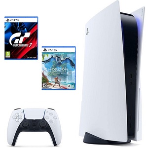 PlayStation 5 B Chassis + Horizon Forbidden West PS5 + Gran Turismo 7 PS5