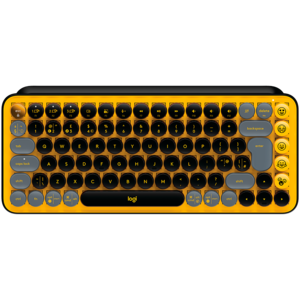 Logitech tastatura POP Keys Wireless Mechanical Keyboard With Emoji Keys, bežična, žuta
