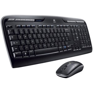 Logitech tastatura i miš Combo MK330, bežična, crna