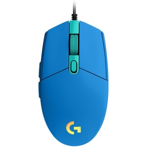 Logitech miš Gaming G203 LIGHTSYNC, žičani, plavi