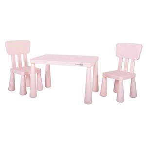 FreeON plastični sto i stolice JANUS / roza