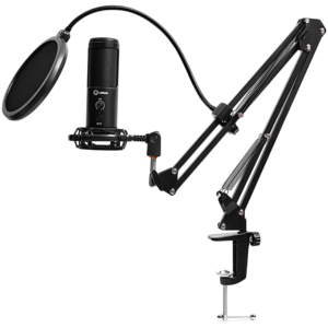 LORGAR mikrofon Gaming LRG-CMT931, crni, USB condenser