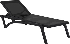SIESTA vrtna ležaljka Pacific – crna