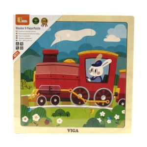 VIGA drvene puzzle voz - 9 kom