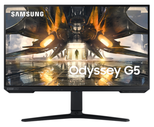 SAMSUNG monitor LS27AG500NUXEN, Odyssey G5 Gaming, WQHD 2560x1440, 28 IPS, 350 cd/m2, NVIDIA G-Sync, HDR10, HDMI, DP, 165Hz, 1ms