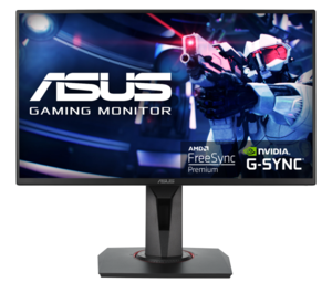 ASUS monitor VG258QR Gaming, FULL HD 1920x1080, 24,5 TN, 400 cd/m2, NVIDIA G-Sync, HDMI, VGA, 165Hz, 1ms