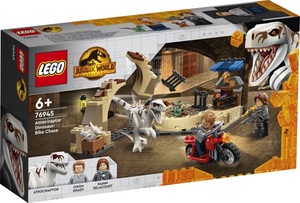 LEGO Jurassic World Dinosaur Atrociraptor: potjera na motoru 76945