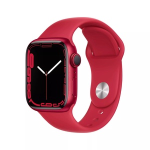 Apple Watch S7 GPS 41mm, Red Aluminium Case, Red Sport Band - Regular