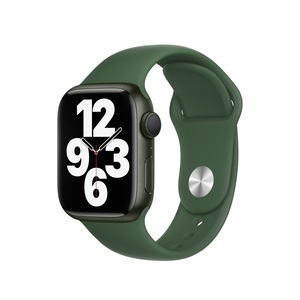 Apple Watch S7 GPS 41mm, Green Aluminium Case, Clover Sport Band - Regular