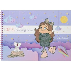 Bojanka A4 Cute 37L Creative + gratis Sline drvene bojice 12/1