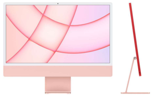 Apple iMac, mjva3cr/a, 24" 4.5K Retina display 500nits, M1 chip 8‑core CPU, 7‑core GPU, 8GB RAM, 256GB SSD, Pink, All-in One računar