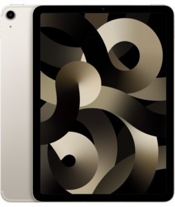 Apple iPad Air 5 10.9 (2022) mm6v3hc/a, Cellulari, 64GB, Starlight, tablet
