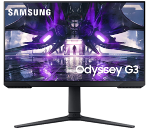 SAMSUNG monitor Odyssey G3 LS24AG300NRXEN Gaming, FULL HD  1920x1080, 24 VA, 250 cd/m2, AMD FreeSync, Black Equalizer, HDMI, DP, 144Hz, 1ms