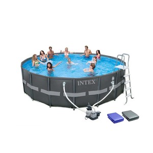 Intex Ultra XTR bazen 488 x 122 cm, pješčana pumpa, merdevine, pokrivač, podloga - 67026