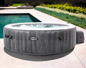 Intex Purespa Greywood Deluxe masažni bazen za 6 osoba, 216 / 156 cm x 71 cm - 60501