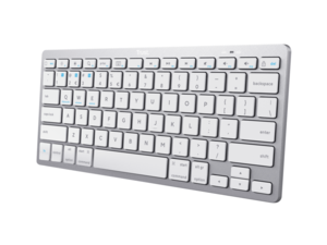 Trust tastatura Basics ultra-thin, wireless, bijela, US layout, BT 4.0, 10m range