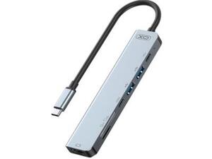 XO USB Type-C Multi-hub 7in1 HDMI, 2x USB 3.0, 2x USB-C, SD/TF, multiport