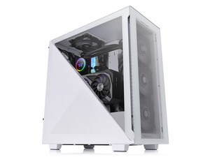 Thermaltake kućište Divider 300 Snow Mid tower, tempered glass, 1x 120mm Turbo fan