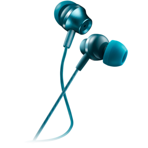 CANYON slušalice sa mikrofonom, CNS-CEP3BG, Plavo-Zelene, 1.2m kabel