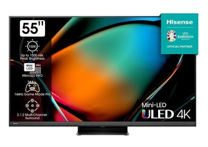 Hisense Mini LED televizor 55U8KQ, 4K Ultra HD, Smart TV, VIDAA U7.0, Quantum Dot Colour, 144Hz Game Mode Pro, Sivi   **MODEL 2023**