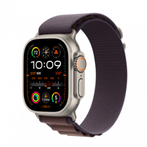 Apple Watch Ultra 2 GPS + Cellular, 49mm, Titanium Case, Indigo Alpine Loop - Large