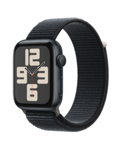 Apple Watch SE3 GPS, 40mm, Midnight Aluminium Case, Midnight Sport Loop