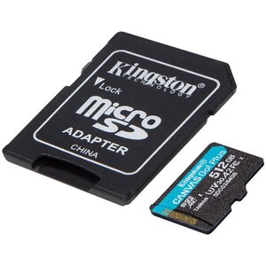 Kingston 512GB microSDXC Canvas Go Plus 170R A2 U3 V30 Card + ADP, memorijska kartica