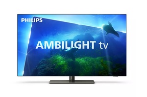 PHILIPS OLED televizor 55OLED818/12, 4K Ultra HD, Smart TV, Android, Google TV™, Ambilight, VRR 120 Hz, HDMI 2.1, Metalni okvir   **MODEL 2023**