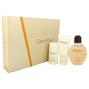 Calvin Klein, Obsession For Men, 3 Piece Gift Set: EDT 125ml - Aftershave Balm 75ml - Deodorant Stick 75g