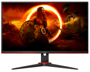 AOC monitor Q27G2E/BK Gaming, QHD 2560x1440, 27 VA, 250 cd/m2, AMD FreeSync Premium, Adaptive Sync, HDMI, DP, Tilt, 165Hz, 1ms