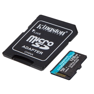 Kingston microSD 128GB CanvasGoPlusr/w:170MB/s/90MB/s,with adapter