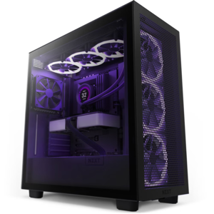 NZXT kućište H7 Flow Black RGB Mini-ITX, Micro-ATX, ATX Mid-Tower, 4x fans