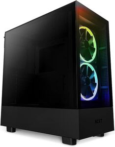 NZXT kućište H5 Flow Black RGB mini-ITX, Micro-ATX, ATX, Mid-tower, 4x fan
