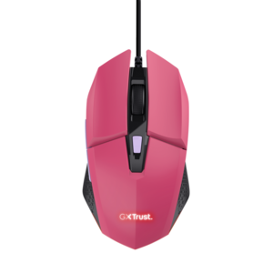 Trust gaming miš GXT109B Felox, žičani, pink