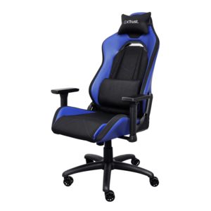 Trust gaming stolica GXT 714B RUYA, plava, udobna, podesiva ergonomska, eko materijal
