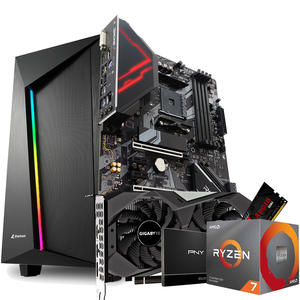 GNC GAMER COMMANDER AMD Ryzen 7 3700X 3.6GHz, MB  B550, 16GB RAM DDR4 Gaming Series, 240GB SSD PNY, GeForce GTX 1650 4GB, Garancija 2 godine