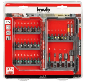 KWB set udarnih bitova 37/1 L-Box, u plastičnom kovčegu
